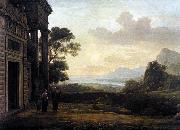 Claude Lorrain Landscape with Abraham Expelling Hagar (mk17) oil